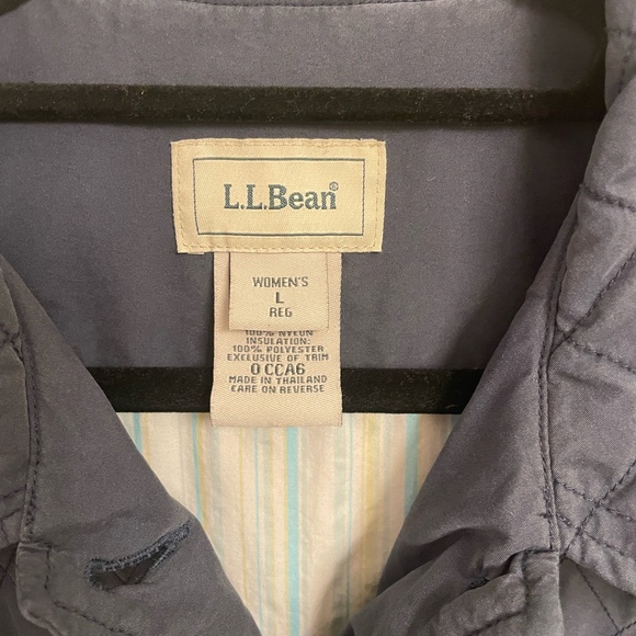 Women’s LL Bean Navy Jacket Size L - Picture 2 of 4